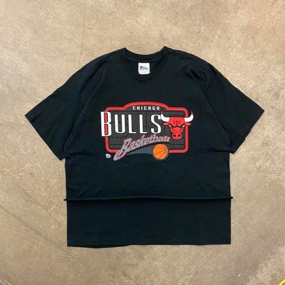 intage Chicago Bulls NBA Pro Player 90s Basketball T-Shirt Size XXL